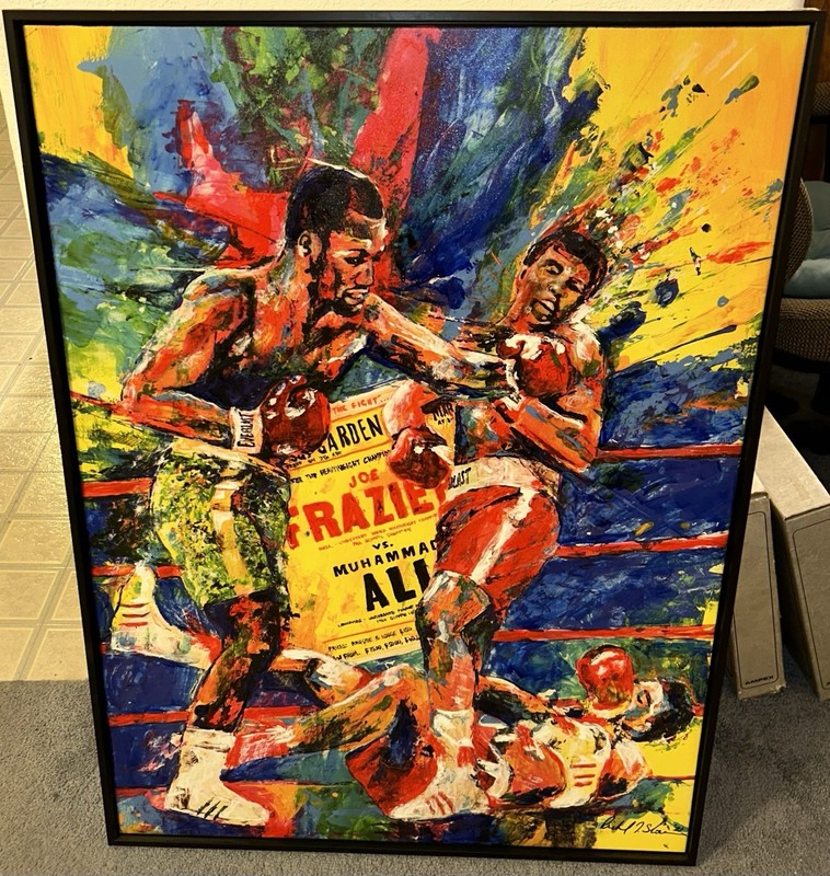 MUHAMMAD ALI / JOE FRAZIER 30x40” Boxing Art by RICHARD T. SLONE