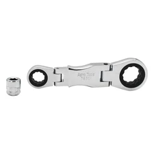Astro Pneumatic Stubby Ratcheting Flex Head Double Box End Wrench for Nano Socke