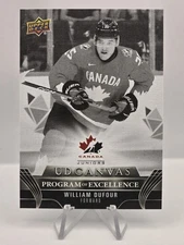 2023-24 Upper Deck #C264 William Dufour UD Canvas Black & White
