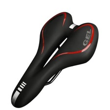 Bike Saddle Gel Cushion Silicone PU Leather Comfort Seat Shockproof Cycling