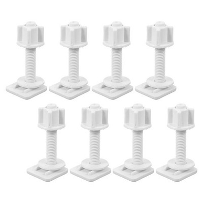 8 Pcs WC-Sitzbefestigung Scharnierwechsel Schrauben Toiletteninstallationskit