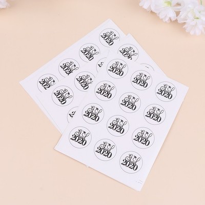  240 stücke 2020 Graduation Cap Design Sealing Label Brief Druck Selbstklebende