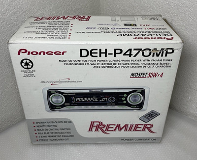 Pioneer Premier DEH-P470MP CD Player 2005 ***AS IS***Untested***