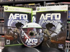 Afro Samurai (Microsoft Xbox 360, 2009) CIB con custodia antiscivolo