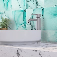 12Pcs Matte Wall Tile Sticker Transfer Peel and Stick, Self-Adhesive Vinyl Ba...