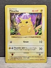 Pikachu 58/102 Yellow Cheeks Base Set Shadowless Vintage Pokemon WoTC 1999