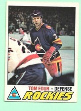 (1) TOM EDUR 1977-78 O-PEE-CHEE # 169 ROCKIES ROOKIE EX/EX+ CARD (N6342). rookie card picture