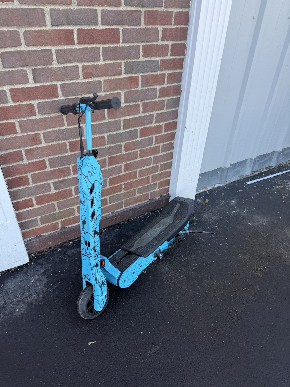 ViRO Rides Vega 2-in-1 Transform Electric Scooter Blue Skull