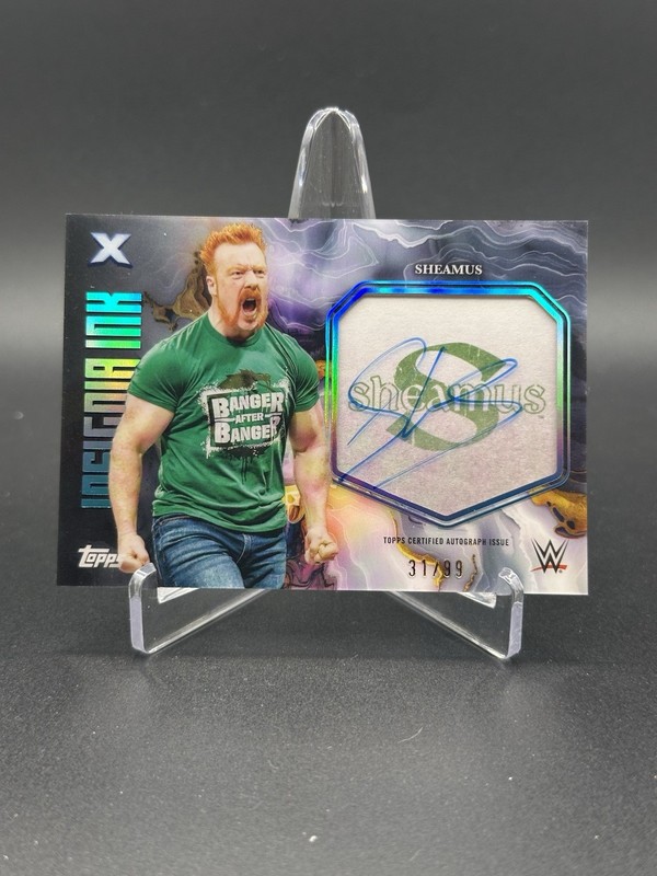 2025 Topps Exalted WWE Sheamus Insignia Ink Auto #INI-SHS /99!