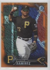 2016 Bowman Chrome Prospects Orange Shimmer Refractor Harold Ramirez #BCP246 6u5