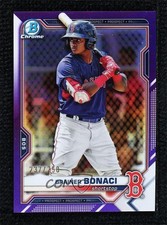 2021 Bowman Draft Chrome Purple Refractor 237/250 Brainer Bonaci #BDC-54 0r3f