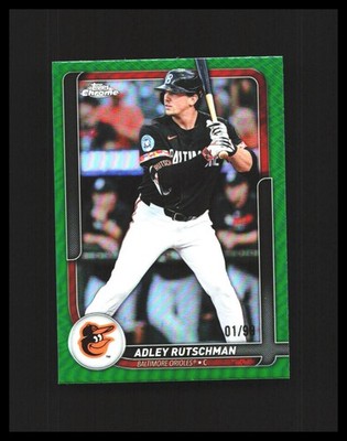 2025 Adley Rutschman - Topps Chrome #271 Green Refractor /99 Baltimore Orioles 