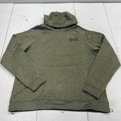 Branded Bills Hoodie Mens Large Green Loden Heather Pullover Sweatshirt Logo