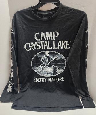 Camp Crystal Lake Enjoy Nature Long Sleeve T-Shirt Adult Small S New No Tags