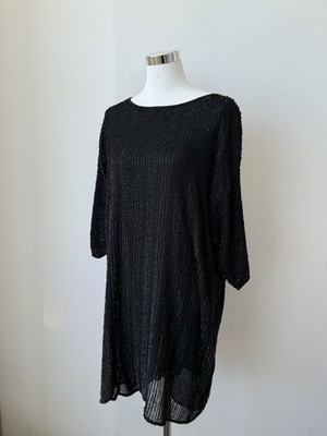 Marc Cain Kollektionen Pailletten-Kleid, Synthetik-Mischung, Gr. N6 (44)