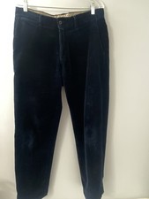 POLO RALPH LAUREN Men  s Size 33X30 PRESTON PANT Cotton Corduroy Navy VINTAGE