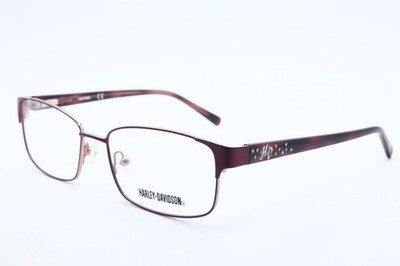 Harley Davidson HD0543 Burgundy 070 Metal Optical Eyeglasses Frame 53-16-135