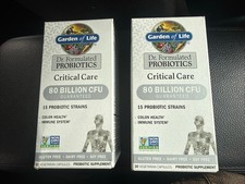 x2 Garden Of Life Dr. Formulated Probiotics Critical Care 80 Billion Ex: 12/26