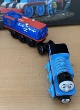 Fisher-Price Wooden Thomas the Train & Battery Operated Booster Steam Car!