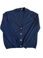 J.Crew 100 Cashmere Cardigan Navy Blue Women  s XS Classic