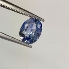0.67ct Natural Ceylon blue sapphire oval cut nice blue good luster gem