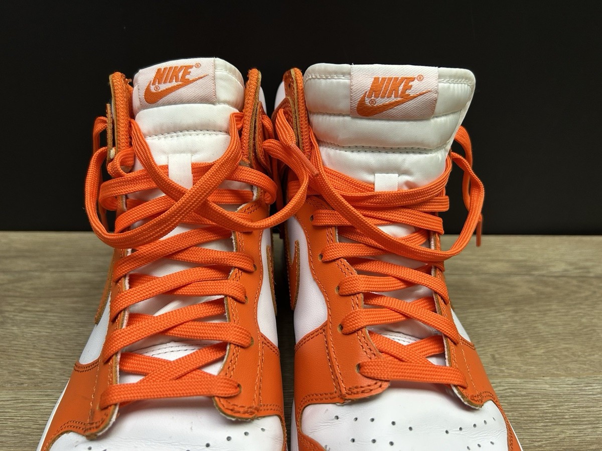Nike Dunk High Retro Syracuse Orange Blaze Shoes Men's Size 9 | eBay