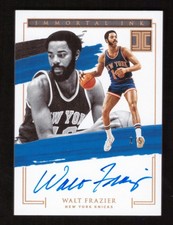 2020-21 Panini Impeccable Walt Frazier Immortal Ink Auto Holo Gold 2/5