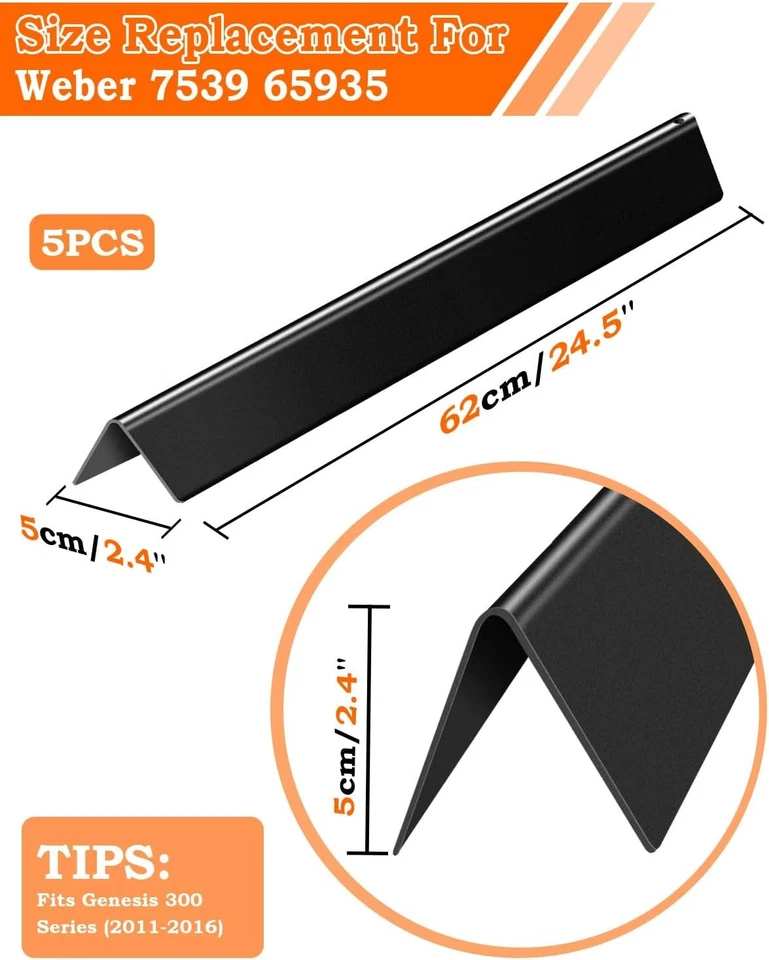 Flavorizer Bars 24.5 Inch for Weber Genesis Grill Parts Genesis 300 310 320 330. - Image 3 of 4