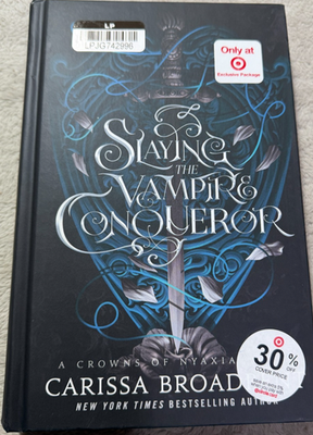 #ad Slaying the Vampire Conqueror Target Exclusive Edition by Carissa Broadbent $13.99