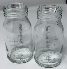 NATURSUTTEN Glass 3.5oz Baby Bottles MISSING LIDS