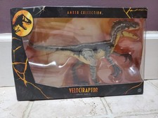 Mattel Jurassic Park 3 Amber Collection Velociraptor JP3 Figure NIB