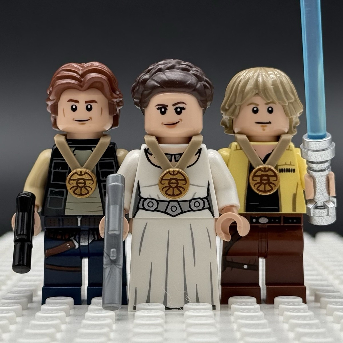 LEGO Han Solo Princess Leia And Luke Skywalker Celebration