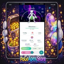 Shiny Mewtwo Special Background Go fest 2026 Lucky Trinket - 20k dust