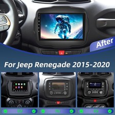 Android Car Stereo Radio GPS Navi Wifi FM RDS BT For 2015-2020 Jeep Renegade