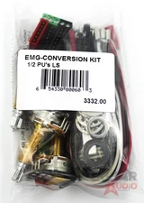 EMG 1 or 2 Pickups LONG SHAFT Conversion Wiring Kit, (3332.00)