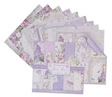 Stamperia International KFT Pack 10 sheets double face - Lilac, Multicoloured, 