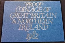1982 Royal Mint Coinage of Great Britain Proof Coin Set - 7 coins Royal Mint ID