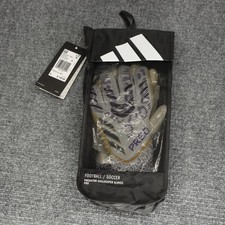 Adidas Predator GL Pro Goalkeeper Gloves Boys Size 5 White Purple Soccer JZ5787