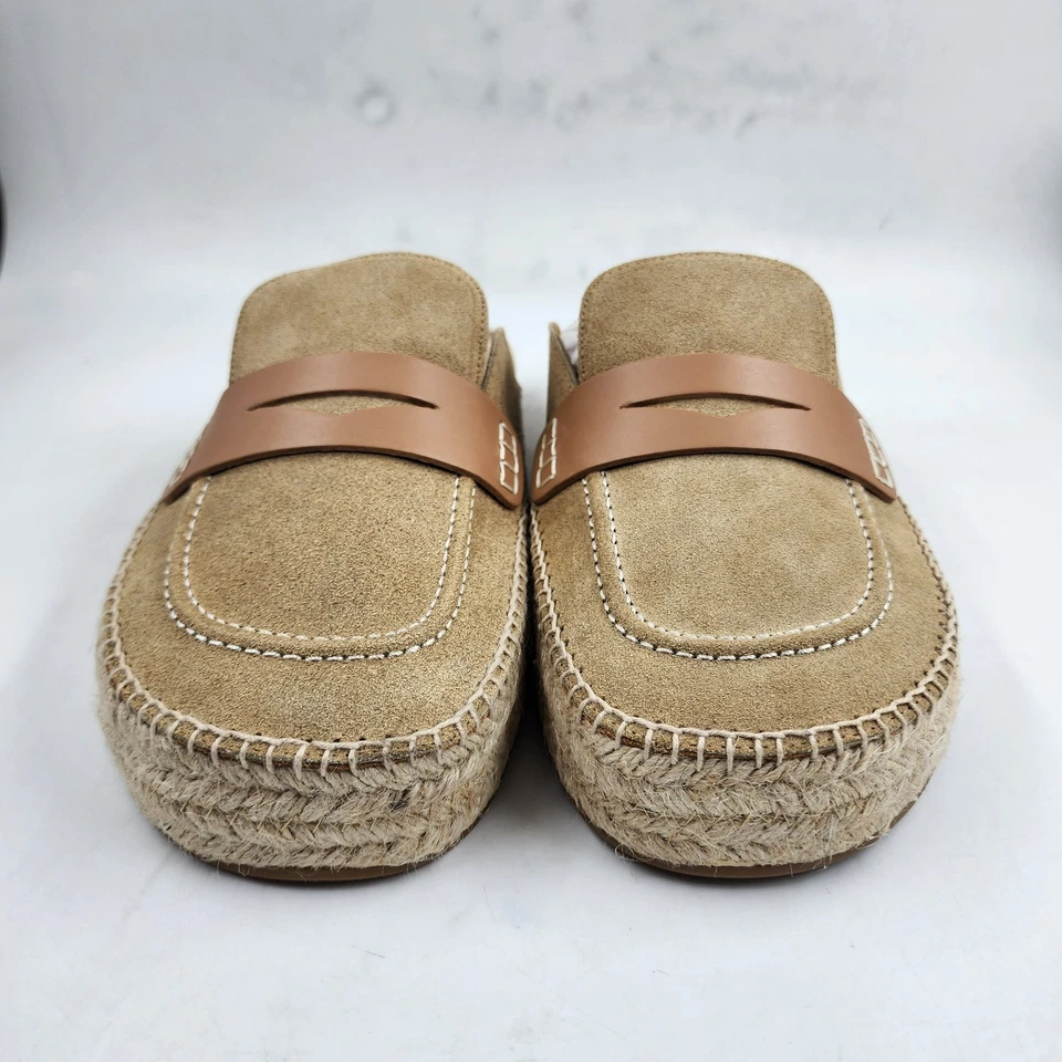 Alpargatas mocasines de gamuza sin cordones JW Anderson para hombre 44/10,5 beige medio Foto 2 de 4