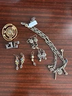 Patricia Locke vintage costume jewelry bundle, lot. Earrings, Necklace & brooch.