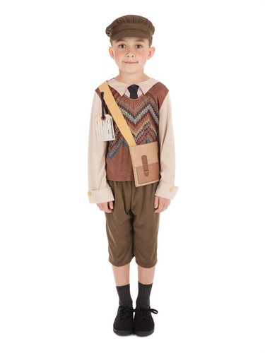 Costume vestito fantasia divisa scuola ragazzo storico guerra mondiale bambino ragazzo - Foto 4 di 9