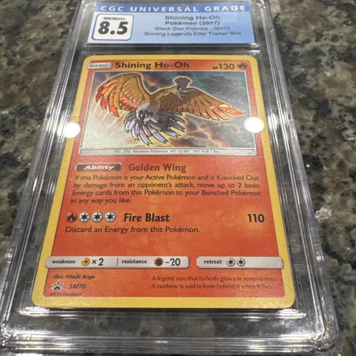 CGC 8.5 Shining Ho-Oh Holo Promo Shining Legends-Pokemon Card