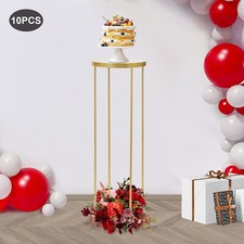 10Pcs Gold Wedding Centerpieces for Wedding Tables Metal Flower Stand Decor