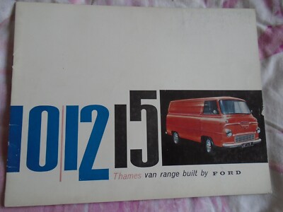 Ford Thames 10/12/15 cwt Vans brochure Nov 1961 UK market