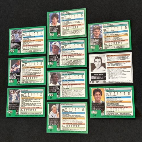 1991 MICHAEL CHANG Netpro Rookie Card RC Tennis Legend +9 USA tennis star cards - Picture 2 of 22