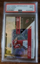 2018 Panini Unparalleled Josh Rosen RC /5 PSA 9 MINT POP 1 & 1/1 Plate 