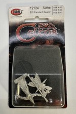 Celtos Sidhe Elf Standard Bearer *NIP* 12124 I-Kore 2002 Metal Miniature D&D