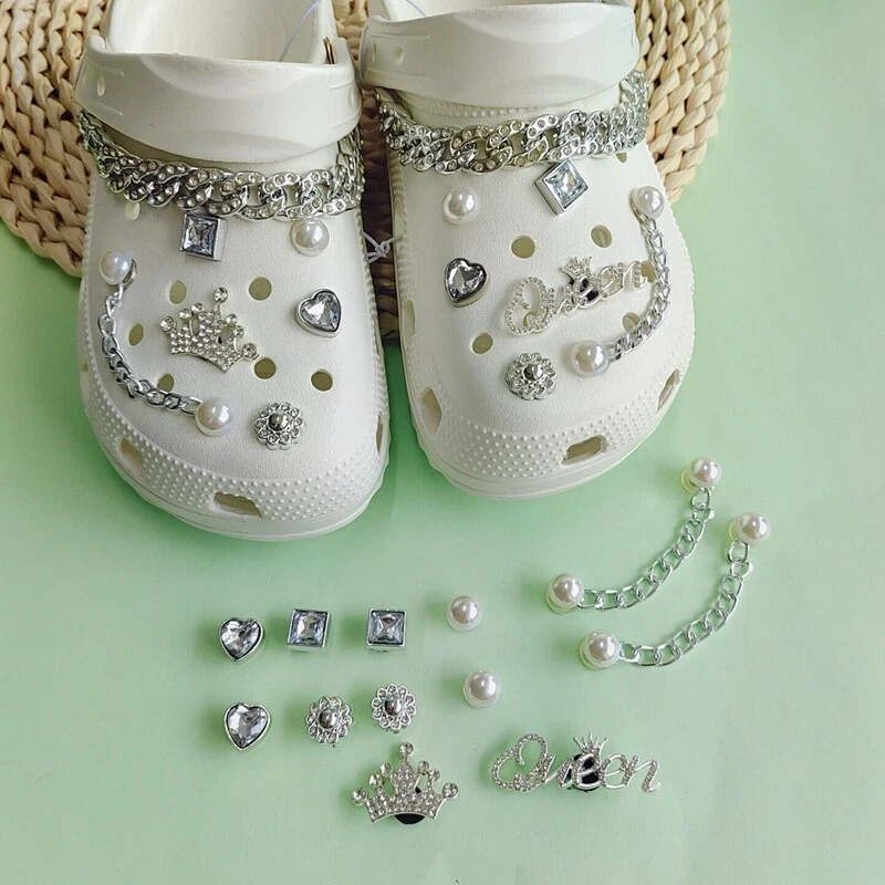 Shoe Bling Crystal Diamond Croc Clog Shoes Charms Jewelry Decor Girls Gift