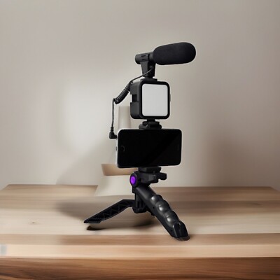 Handy Thumbs Up VK-A10 All-In-One Vlogging Tripod Inkl. Licht Mikrofon Stativ