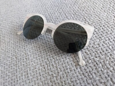 RETROSUPERFUTURE Sunglasses Model 4T7/3/S5/A/8 Transparent White Green Lens 51